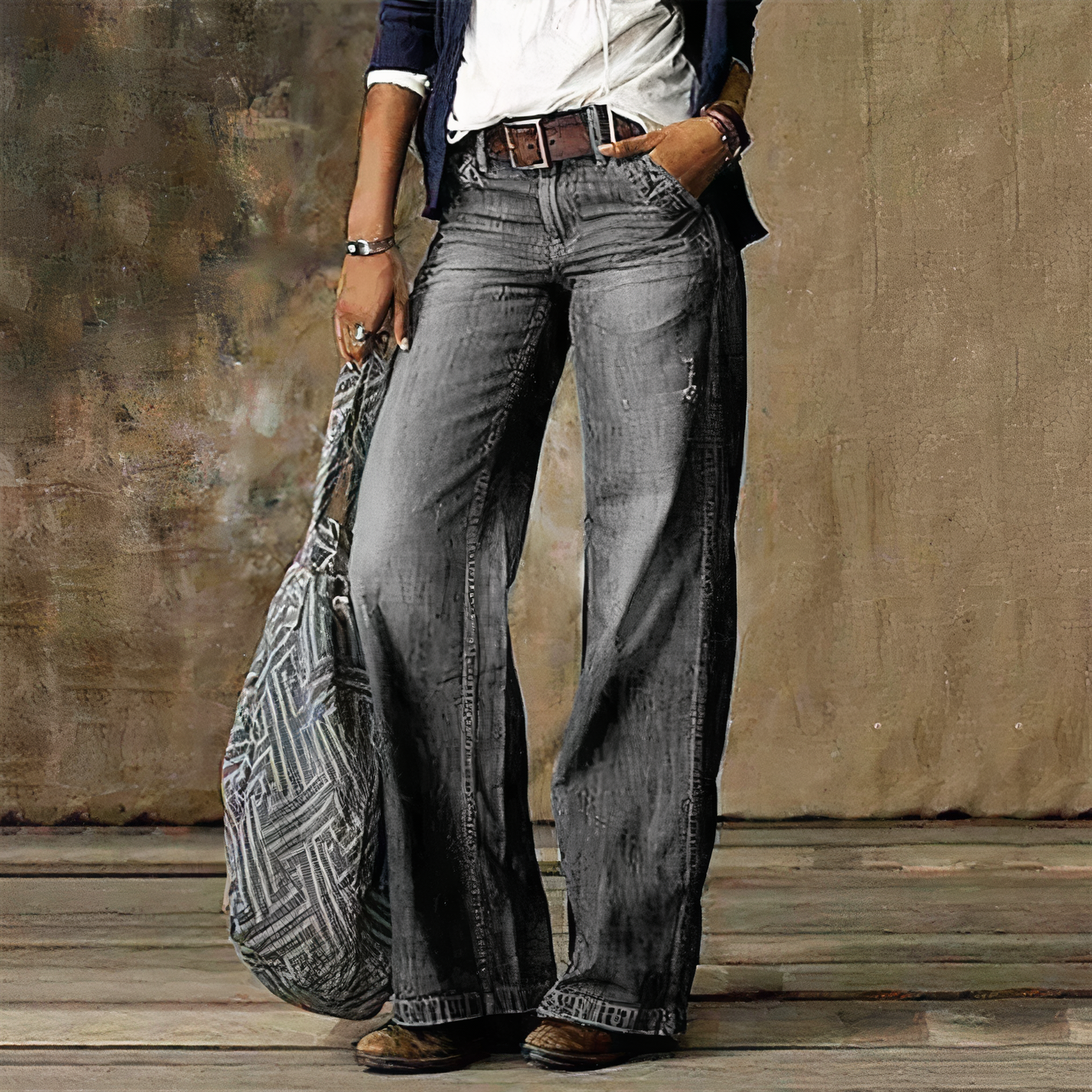 Layla | Retro-Jeans mit hoher Taille